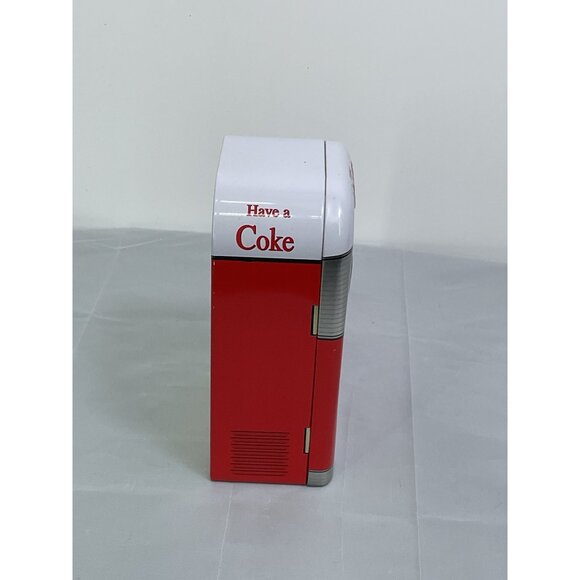Coca-Cola Miniature Vending Machine Tin Canister Collectible - Picture 2 of 5